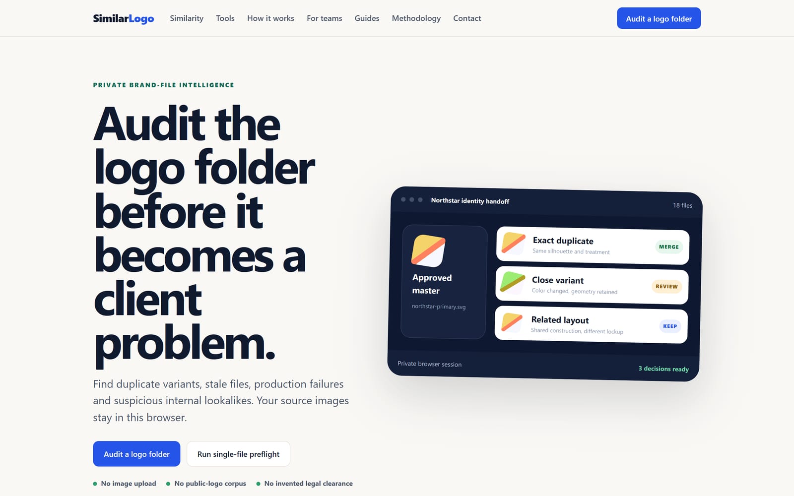 SimilarLogo live system screenshot